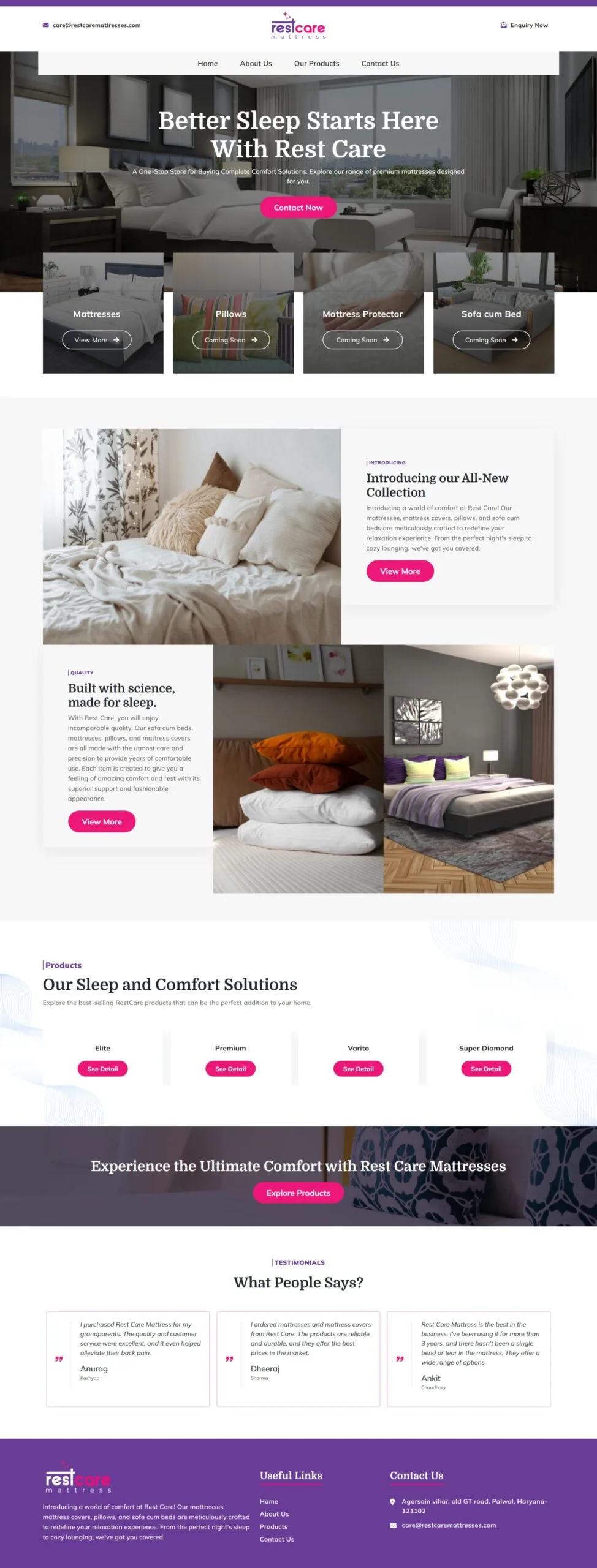 Rest Care Mattresses